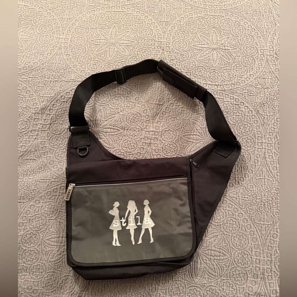 Stila Black Crossbody Messenger Bag
